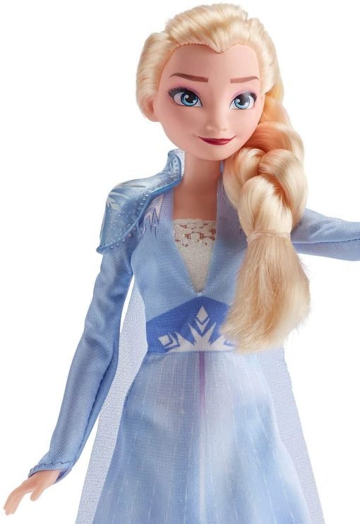 Hasbro Frozen Disney Elsa Fashion Bambola con Capelli Lunghi e Abito Blu, Ispirata al Film Frozen 2 - immagine 4