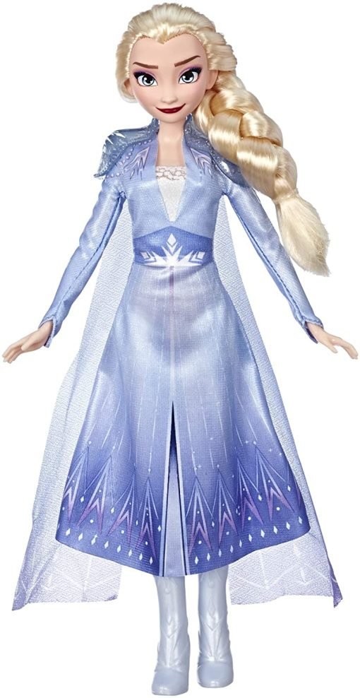 Immagine della bambola di Elsa prodotta da Hasbro per Disney Frozen 2 La Regina delle Nevi