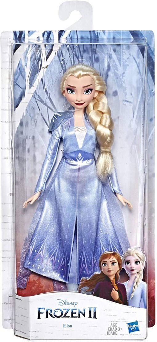 Hasbro Frozen Disney Elsa Fashion Bambola con Capelli Lunghi e Abito Blu, Ispirata al Film Frozen 2 - immagine 5