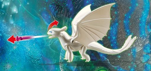 Playmobil Dragons Dragon Trainer Furia Chiara Baby Dragon e Bambini 70038 meccanismo della Furia Chiara