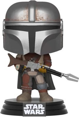 Funko POP! 42062 Star Wars – The Mandalorian Immagine della statuina in vinile con testa oscillante in posa con fucile imbracciato