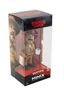 Bandai Minix Stranger Things Hopper #104 - Personaggio da collezione 12 cm
