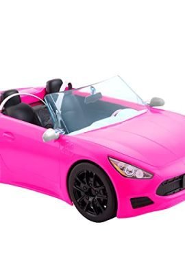 Barbie - Cabrio Veicolo Decapottabile Rosa a Due Posti con Ruote Funzionanti e Dettagli Realistici, Giocattolo per Bambini 3+ Anni, HBT92