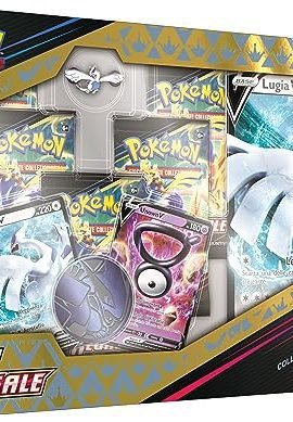 Collezione speciale Unown-V e Lugia-V dell’espansione Zenit Regale del GCC Pokémon (due carte promozionali olografiche, una carta gigante e cinque buste di espansione), edizione in italiano