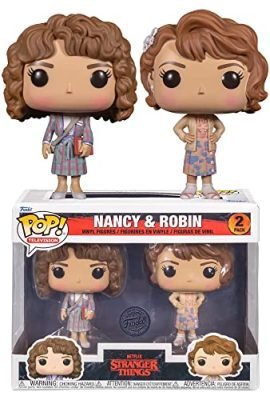 Funko POP! Stranger Things - Confezione da 2 personaggi esclusivi in vinile di Nancy and Robin