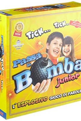 Giochi Uniti - Passa la Bomba Junior, Gioco da Tavolo per Bambini, 2+ Giocatori, 5+ Anni, Edizione Italiana, GU035/2