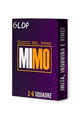 Glop Mimo - Giochi da Tavolo - Mettete alla Prova le Vostre Abilità di Mimo - Divertente Gioco per Adulti e Famiglie - Bambini Sopra i 8 anni - Da 2 a 6 squadre
