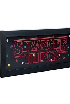 Grupo Erik: Lampada Decorativa Stranger Things, Lampada da Comodino The Upside Down, Fronte-retro, con 4 Modalità di Illuminazione, da Tavolo USB o Batterie