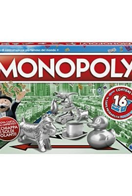 Hasbro Monopoly Classico Gioco Da Tavolo Per Famiglie E Bambini, Dagli 8 Anni In Su, Multicolore