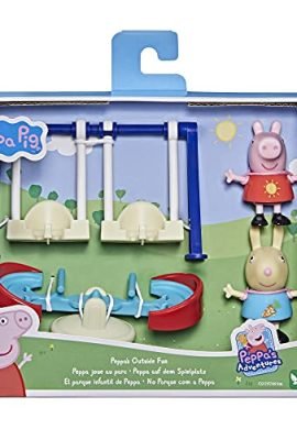 Hasbro Peppa Pig - Il Parco Giochi di Peppa Pig, Playset per età prescolare, con 2 personaggi e 2 accessori, per bambini dai 3 anni in su