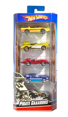 Hot Wheels Confezione da 5 Veicoli, Macchinine Hot Wheels in Scala 1:64 con Dettagli Autentici, Scegli tra I Temi e i Modelli e Collezionale Tutte, Giocattolo per Bambini, 3+ Anni, 01806
