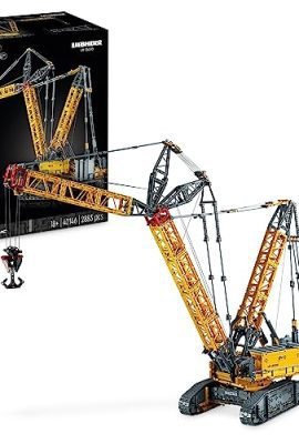LEGO 42146 Technic Gru Cingolata Liebherr LR 13000, Kit di Modellismo per Adulti, Veicolo da Cantiere Telecomandato con App Control+ e Sistema con Argano e Braccio Oscillante, Idee Regali Natale