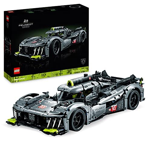 LEGO 42156 Technic PEUGEOT 9X8 24H Le Mans Hybrid Hypercar, Iconico Modellino di Auto da Corsa per Adulti da Costruire, Idea Regalo Natale Uomo o Donna, Set Automobilistico da Collezione in Scala 1:10