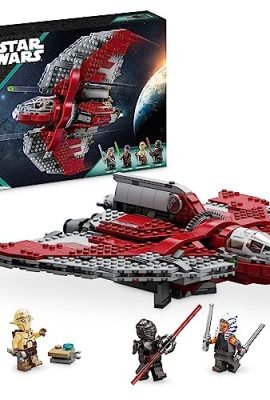 LEGO 75362 Star Wars Shuttle Jedi T-6 di Ahsoka Tano, Astronave Giocattolo da Costruire con 4 Minifigure Incluse Sabine Wren e Marrok con Spade Laser, Regalo della Serie Ahsoka