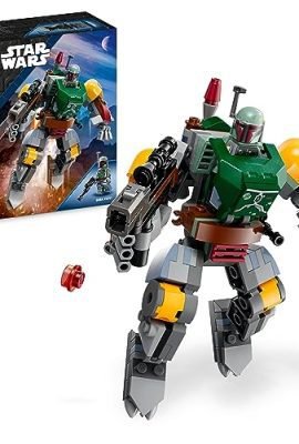 LEGO 75369 Star Wars Mech di Boba Fett, Giocattolo Action Figure da Costruire con Blaster Spara-Bottoncini e Jetpack, Giochi da Collezione per Bambini e Bambine da 6 Anni in su