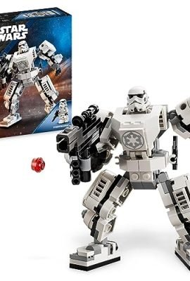 LEGO 75370 Star Wars Mech di Stormtrooper, Modello di Action Figure Costruibile con Parti Snodabili, Cabina per Minifigure e Grande Blaster, Gioco da Collezione per Bambini e Bambine dai 6 Anni +