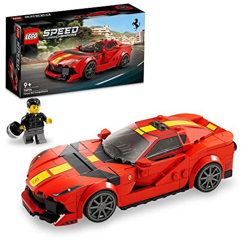 LEGO 76914 Speed Champions Ferrari 812 Competizione, Modellino di Auto Sportiva da Costruire, Set con Macchina Giocattolo da Collezione, Idea Regalo per Bambini e Bambine da 9 Anni, Serie 2023