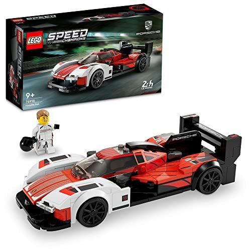 LEGO 76916 Speed Champions Porsche 963, Modello di Auto da Costruire, Set Macchina Giocattolo per Bambini e Bambine, Veicolo Supercar da Collezione 2023 con Minifigure del Pilota