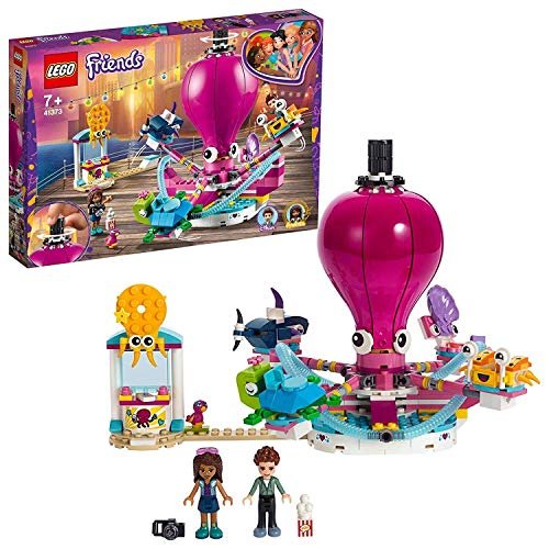 LEGO Friends La Divertente Giostra del Polpo, Set Luna Park, Parco dei Divertimenti, 41373