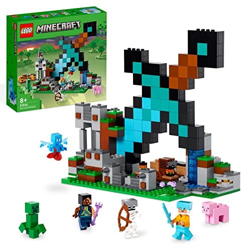 LEGO Minecraft 21244 The Sword, Toy E Creeper, Skeleton, Per I Bambini
