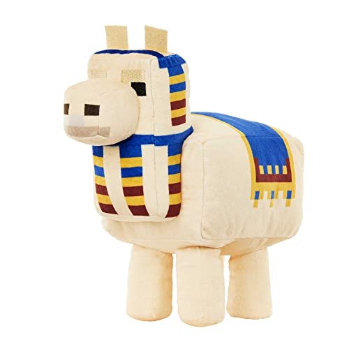 Minecraft - Peluche Lama, Morbido Peluche Ispirato al Videogioco, Regalo da Collezione per Fan e Bambini dai 3 Anni in su​, HJD24
