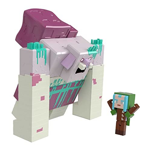 Minecraft Legends - Action Figure Divoratore, Include anche 1 Personaggio Ranger e 2 Accessori, Melma Inclusa, Set da Collezione Ispirato al Videogioco, Giocattolo per Bambini, 6+ Anni, HNC08