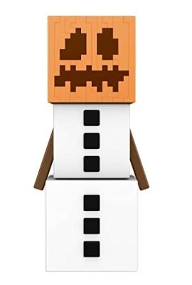 Minecraft Personaggi Componibili Golem di Neve - Facile da Montare - Stile Pixelato - Action Figure da Gioco e da Collezione - Regalo Bambini 6+ Anni