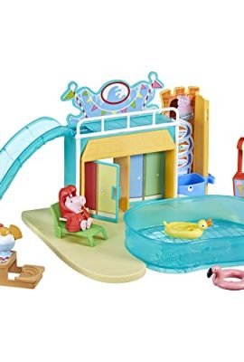 Peppa Pig, Playset Acquapark, playset di Peppa Pig con 2 action figure di Peppa Pig, giocattoli per età prescolare, per bambini e bambine dai 3 anni in su