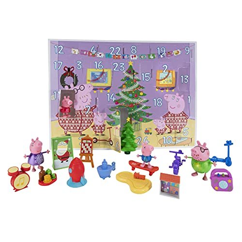 Peppa Wutz- Peppa-PEPPA's Adventskalender Pig Calendario dell'Avvento, Diversi Colori, PEP0658