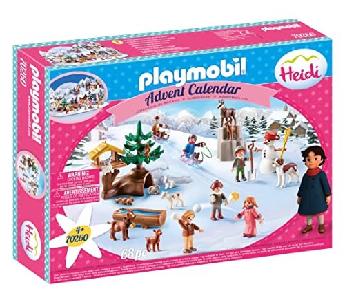 Playmobil 70260 - Calendario dell'Avvento Heidi e il paesaggio invernale, Dai 4 anni
