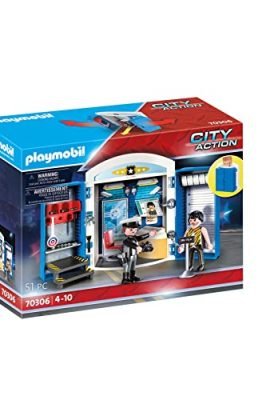 Playmobil City Action 70306, Play Box Stazione di Polizia, dai 4 Anni