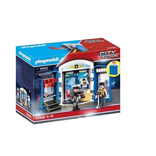 Playmobil City Action 70306, Play Box Stazione di Polizia, dai 4 Anni