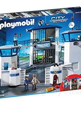 Playmobil – City Action Caserma della Polizia con Prigione, Multicolore (6919)