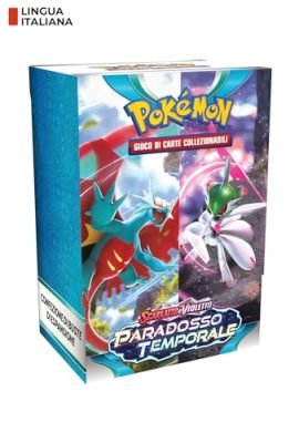 Pokémon- Confezione Scarlatto e Violetto-Paradosso Temporale del GCC (Buste di espansione), Edizione in Italiano, 187-60474, Amazon Exclusive