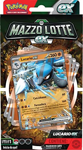 Pokémon - Mazzo Lotte ex Lucario-ex del GCC (mazzo di 60 carte pronto all'uso), edizione in italiano