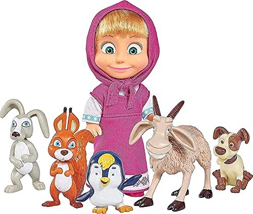 Simba Masha e Orso - Bambola Masha con 5 Animaletti - eZy toyZ Negozio  giocattoli on line