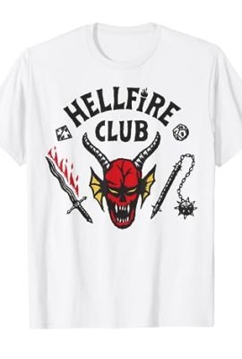 Stranger Things 4 Hellfire Club Logo Maglietta