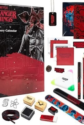 Stranger Things Calendario Avvento 2023 - Calendario Dell'Avvento per Bambini di Cancelleria con Stranger Things Gadget Ufficiali