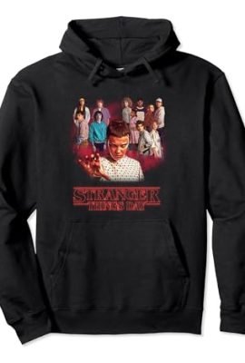 Stranger Things Day Eleven Superhero Group Portrait Felpa con Cappuccio