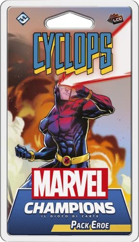 Asmodee - Marvel Champions Il Gioco di Carte: Cyclops - Espansione, Pack Eroe Ciclope, Edizione in Italiano