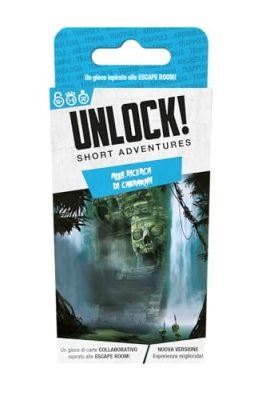 Asmodee - Unlock! Short Adventures, Alla Ricerca di Cabrakan - Gioco da Tavolo con App, Escape Room, 1-6 Giocatori, 10+ Anni, Edizione in Italiano