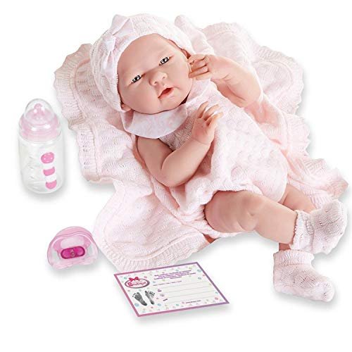 Berenguer Spot 18053 Bambola Neonato con Copertina, in morbido vinile, Colore Caucasico