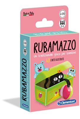 Clementoni- Rubamazzo, Carte da Gioco per Bambini, Multicolore, 16175