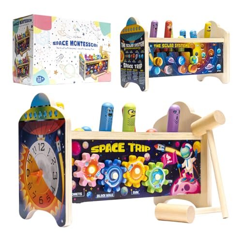 Space Montessori: Impara i pianeti - Giochi Montessori in Legno per Bambini  1-5 Anni - eZy toyZ Negozio giocattoli on line