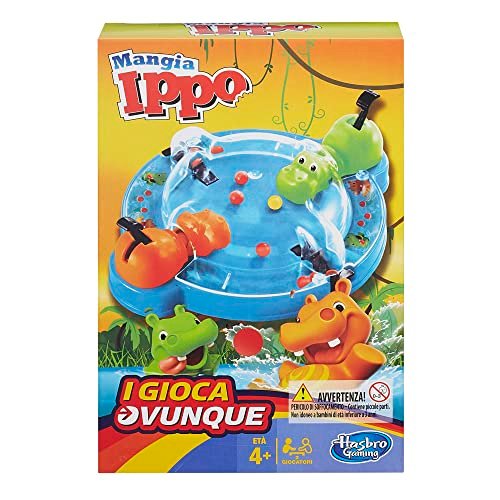 Hasbro Gaming, Mangia Ippo Travel, Gioco in Scatola, 4+