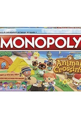 Hasbro Gaming, Monopoly Edizione Animal Crossing New Horizons, Divertente Gioco Da Tavolo Per Bambini Dagli 8 Anni In Su, Da 2 A 4 Giocatori, Multicolore, â€Ž4.1 X 40 X 26.7 Cm; 960 Grammi