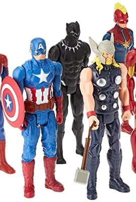 Hasbro Marvel - Titan Hero Series, confezione multipla con 6 action figure da 30 cm, ispirate ai fumetti Marvel, per bambini e bambine dai 4 anni in su