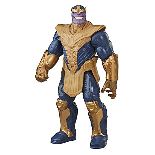 Hasbro Marvel Avengers - Titan Hero Series Blast Gear, Action figure di Thanos (classe Deluxe), di 30 cm, per bambini dai 4 anni in su