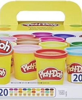 Hasbro Play-Doh- Play-Doh Confezione Super Color, Multicolore, 20 Vasetti di Pasta da modellare, A7924EUC