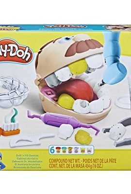 Hasbro Play-Doh Dottor Trapanino, Giocattolo per Bambini dai 3 Anni in Su, con 8 Barattoli di Composto Modellabile, Colori Assortiti Atossici